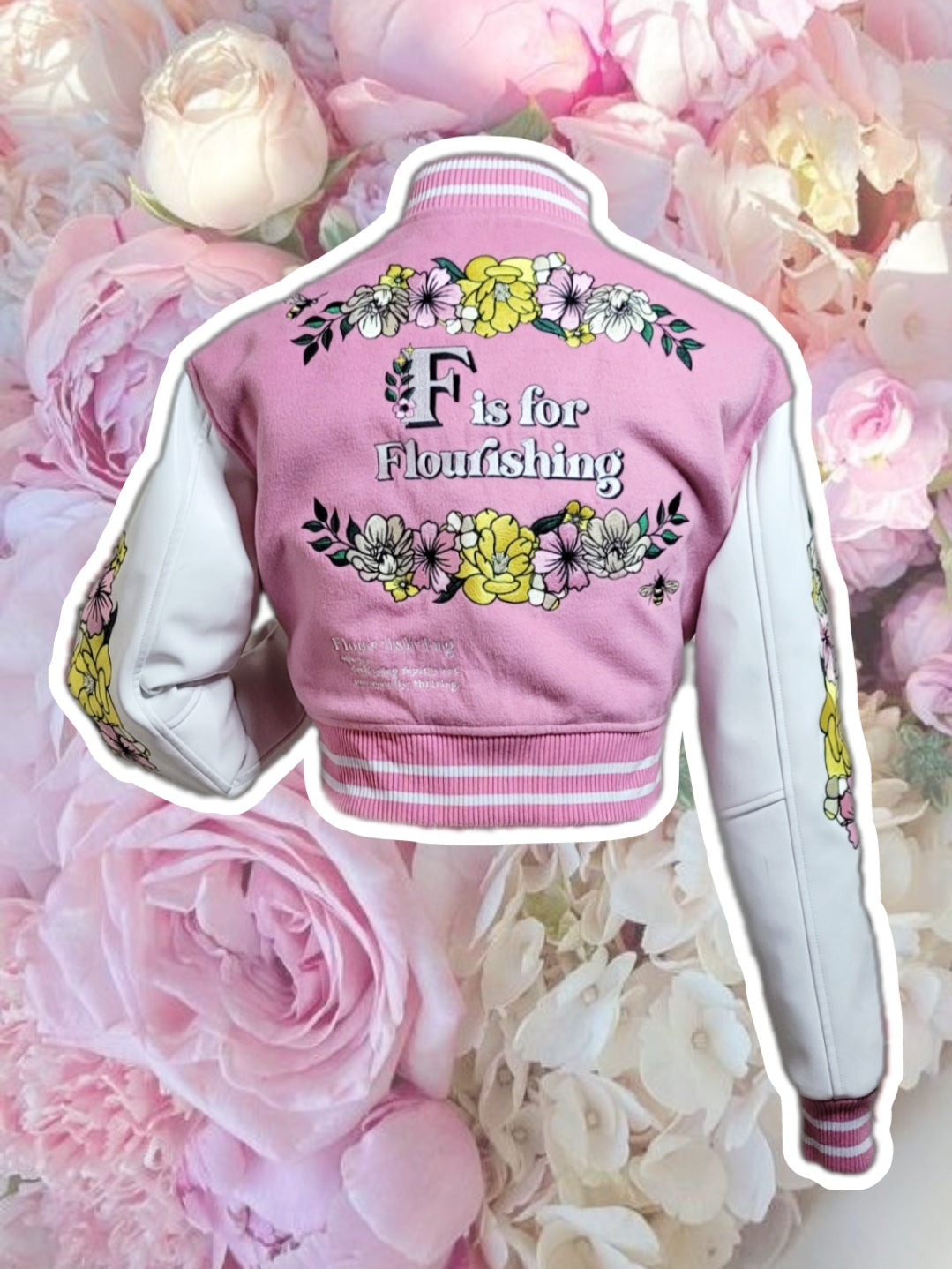 LUXENFY™ - Rose Embroidery Varsity Jacket